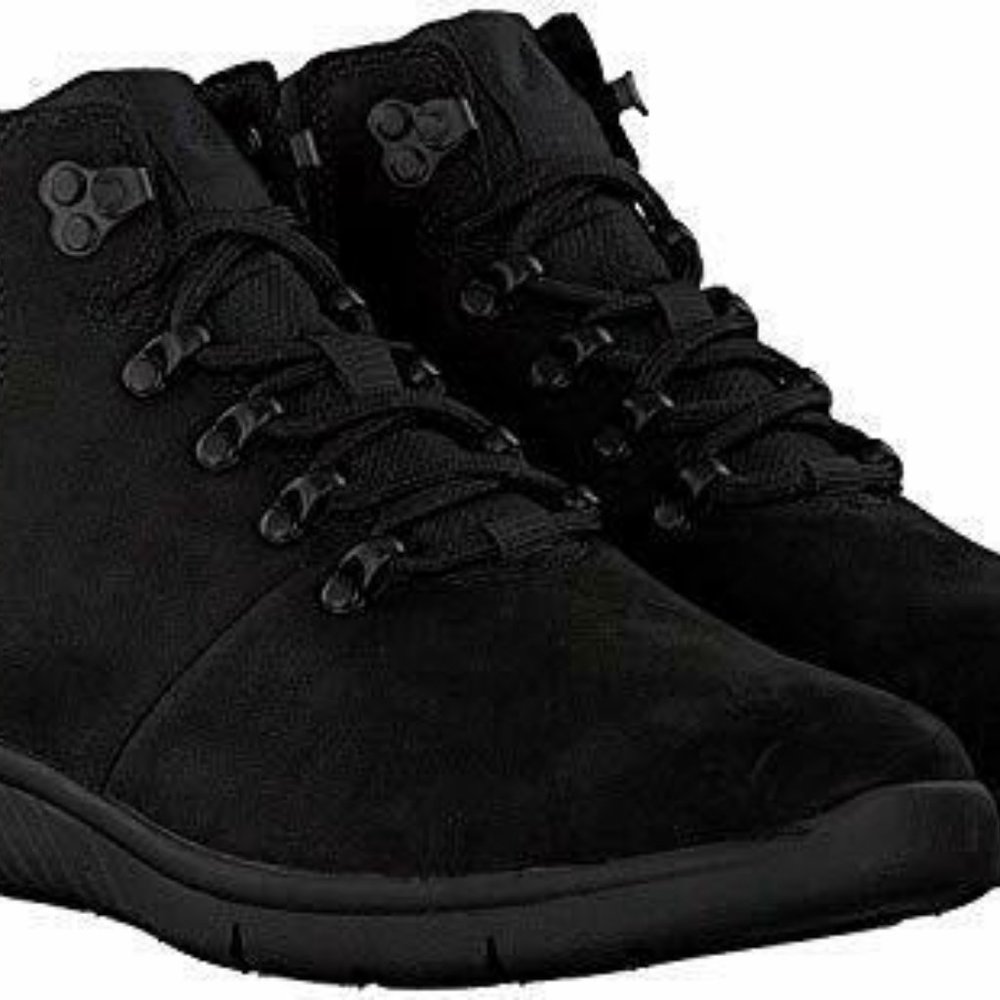 TIMBERLAND MEN'S BOLTERO SHOE HIKER BLACK NUBUCK - Picture 2 of 13